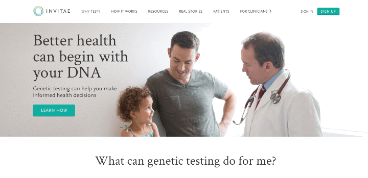Invitae-patient-site-overview