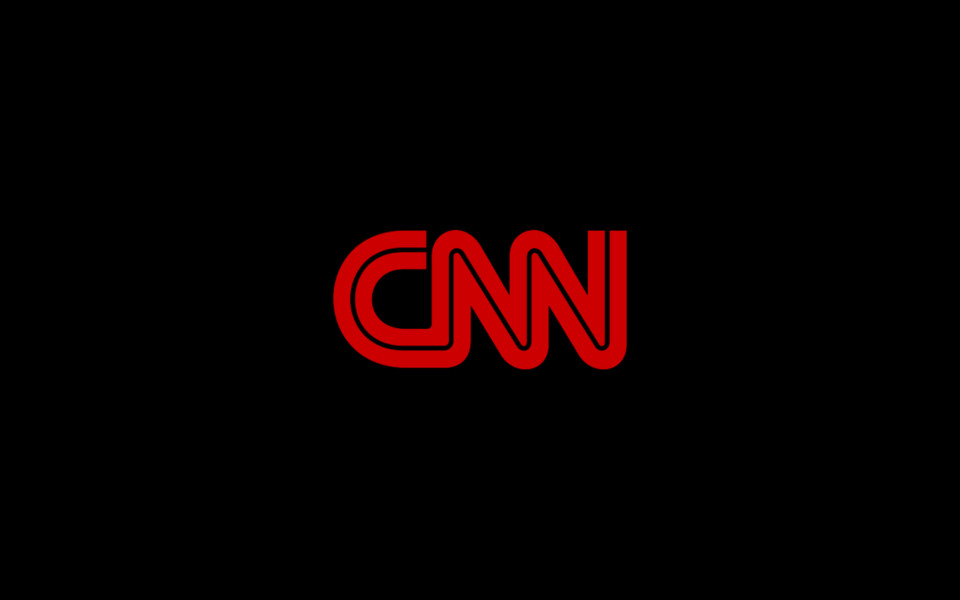 Black header with CNN logo