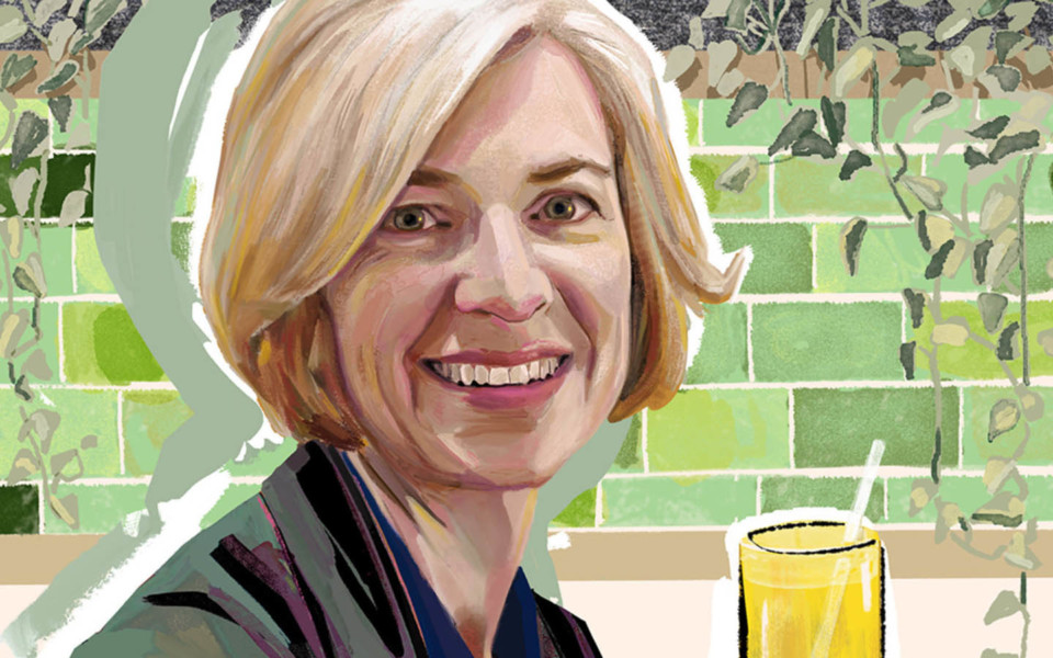 Illustrated image of Jennifer Doudna