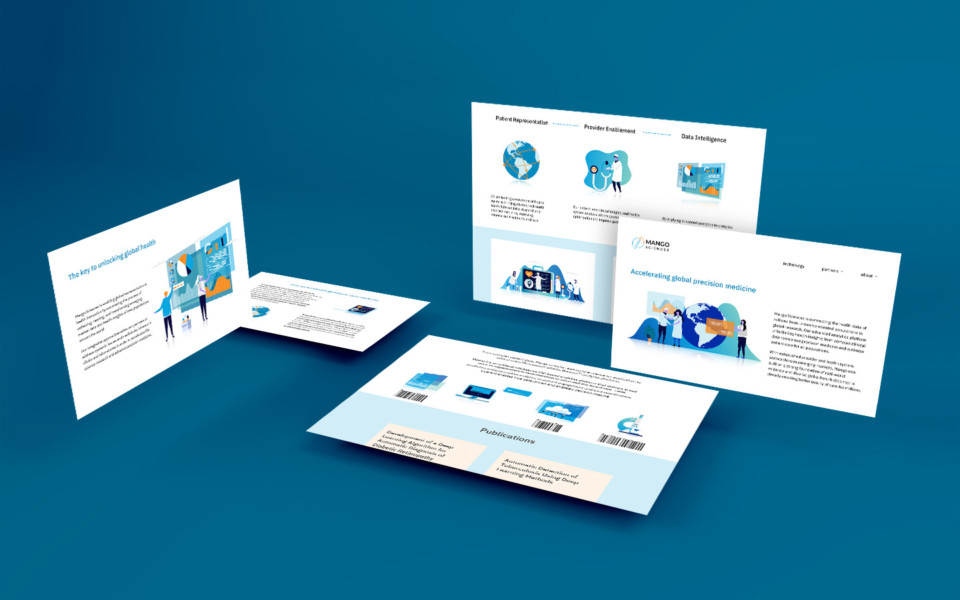 Image of Mango Sciences website mockup