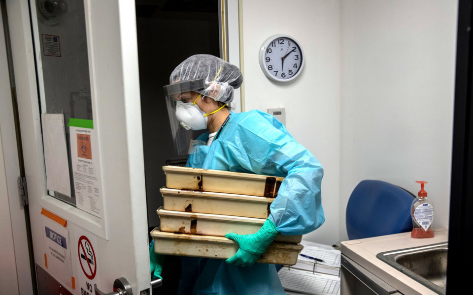 Image of scientist in lab